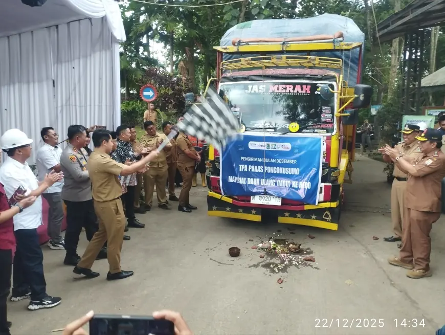 TPA Paras Poncokusumo Mulai Kirim RDF, Pemkab Malang Perkuat Kerja Sama Pengelolaan Sampah Anorganik