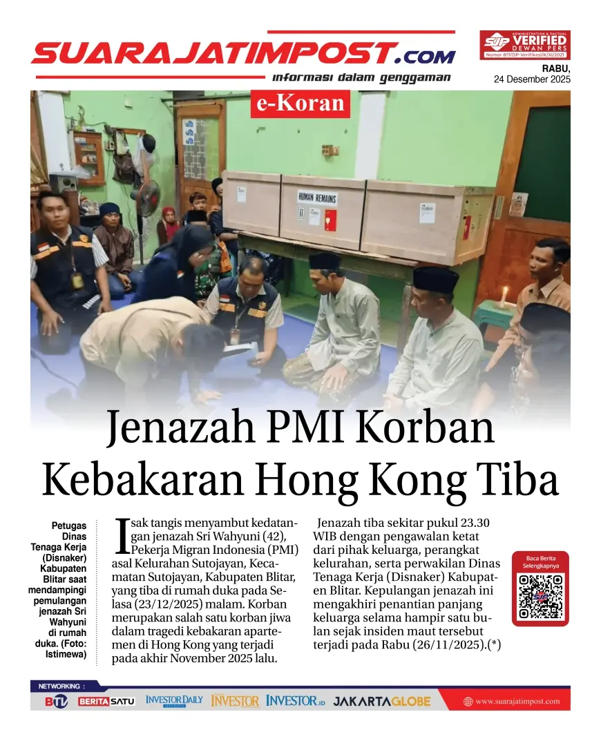eKoran, Edisi Rabu, 24 Desember 2025