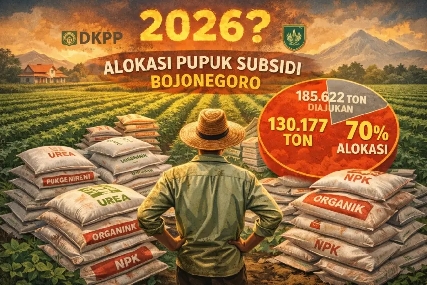 Alokasi Pupuk Bersubsidi Bojonegoro 2026 Menyusut, Petani Terancam Defisit Pasokan