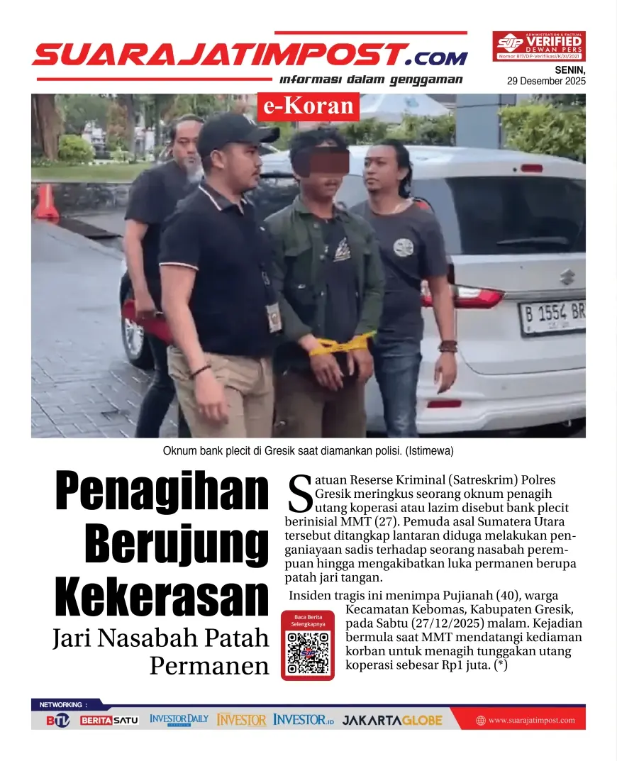 eKoran, Edisi Senin, 29 Desember 2025