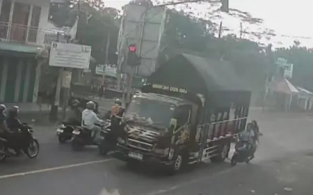 Tabrak Lari, Sopir Truk di Blitar Ditangkap Polisi Saat Jenguk Korbannya di Rumah Sakit