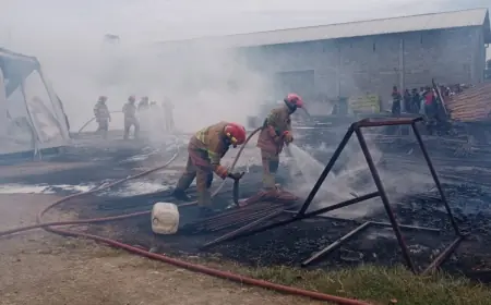 Gudang Solar Proyek Irigasi di Bojonegoro Terbakar, Diduga Akibat Korsleting Listrik