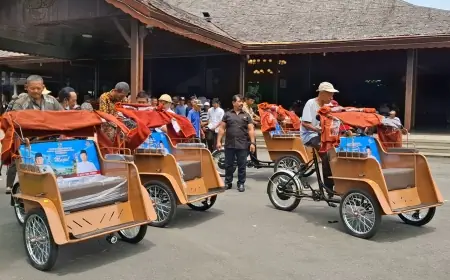 Ratusan Tukang Becak di Tulungagung Antusias Jajal Becak Listrik dari Prabowo, Pemkab Akan Siapkan Tempat Pengecasan Gratis