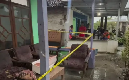 Pria di Mojokerto Bacok Kakak Ipar Secara Membabi Buta