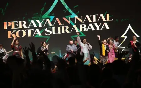 Pemkot Surabaya Gelar Perayaan Natal di Taman Surya, Perkuat Narasi Kota Toleransi