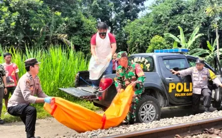 Lansia Tewas Tertabrak Kereta Api di Blitar, Diduga Bunuh Diri