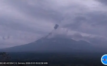 Erupsi Semeru Pagi Ini, PVMBG Tegaskan Larangan Aktivitas di Sejumlah Zona Rawan