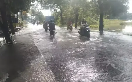 Masalah Klasik yang Tak Terurai, Kalilamong Kembali Meluap, Pemukiman di Gresik Kembali Terpungkur Banjir