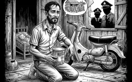 Kisah Pilu Ayah di Bangkalan: Curi Motor Demi Susu Anak