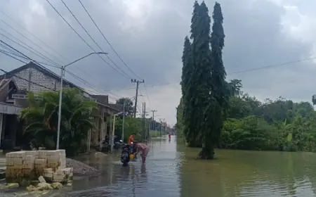 Update Banjir Kalilamong di Gresik, Merembet ke Dua Desa Kecamatan Cerme