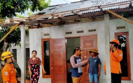 Puluhan Rumah di Tulungagung Rusak Diterjang Angin Kencang, BPBD Pastikan Tak Ada Korban Jiwa