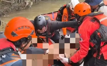 Perempuan di Blitar  yang  Terjun ke Sungai Brantas Ditemukan Meninggal Dunia