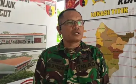 Danramil Ngronggot Nganjuk Kawal Pembangunan KDMP, Gerai Desa Juwet Masuk Tahap Finishing