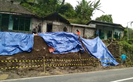 Jalur Provinsi Malang–Kediri Terhambat Longsor, BPBD Imbau Pengguna Jalan Waspada