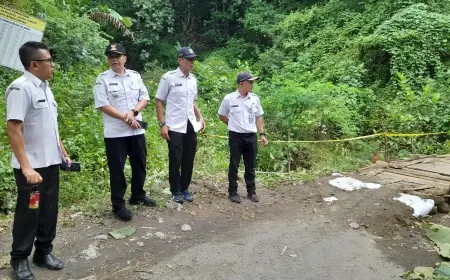Jelang Panen Jagung, Dinas BSBK Bondowoso Percepat Penanganan Jembatan Penghubung Wonoboyo - Leprak