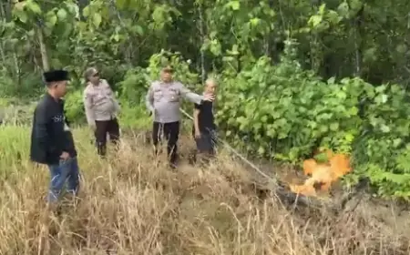 Sumur Bor di Sampang Semburkan Gas dan Keluarkan Api, Polisi Sterilisasi Lokasi