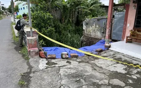 Talud Sungai Ambrol di Sananwetan Blitar, Rumah Warga Terancam dan Jembatan Ditutup