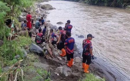 Petani Asal Madura Diduga Hanyut di Sungai Sampean Bondowoso