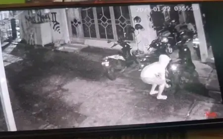 Terekam CCTV, Maling Motor di Rumah Kos Bondowoso Nekat Bawa Kabur Dua Motor dalam Dua Menit