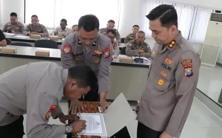 Polres Nganjuk Sosialisasikan DIPA TA 2026, Pejabat Pengelola Anggaran Teken Pakta Integritas