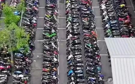Motor Tak Bertuan di Bazar Ranmor Surabaya Dialihkan Sebagai Bahan Praktik Siswa SMK