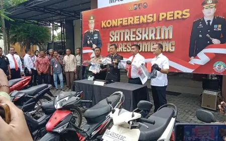 Polres Jombang Ringkus 17 Pelaku Curanmor, 34 Motor Berhasil Diamankan