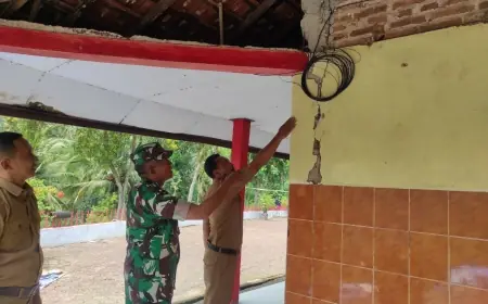 Dua Sekolah di Panggul Trenggalek Rusak Terdampak Gempa Pacitan