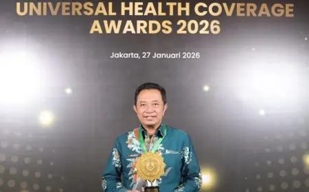 Terima UHC Awards 2026, Bupati Bondowoso Komitmen Lakukan Perluasan JKN