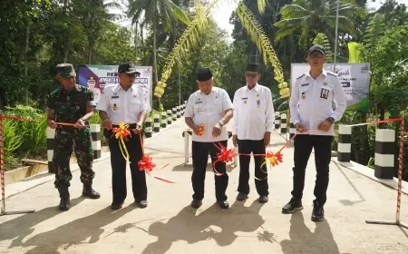 Jembatan Madakaripura Bantur Kembali Difungsikan, Akses Dua Desa di Malang Pulih