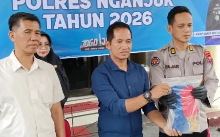 Polres Nganjuk Tetapkan Enam Tersangka Kasus Pengadangan Maut di Patianrowo