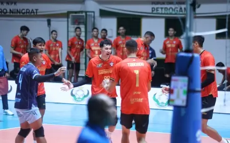 Proliga 2026: Debut Jordan, Samator Kalahkan Garuda Jaya di GOR Tri Dharma Gresik