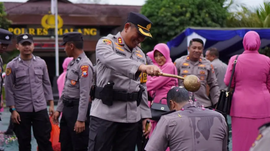 137 Polisi di Malang Naik Pangkat, Kapolres Minta Adanya Transformasi Mental