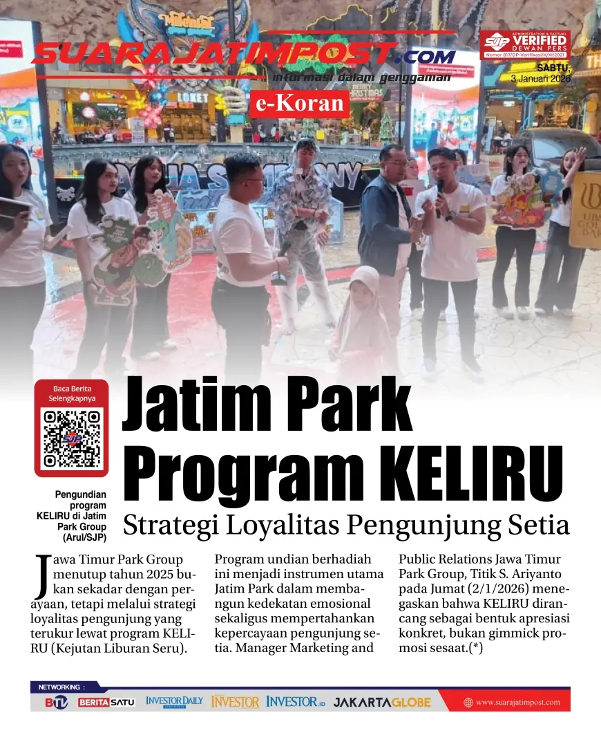 eKoran, Edisi Sabtu, 3 Januari 2026