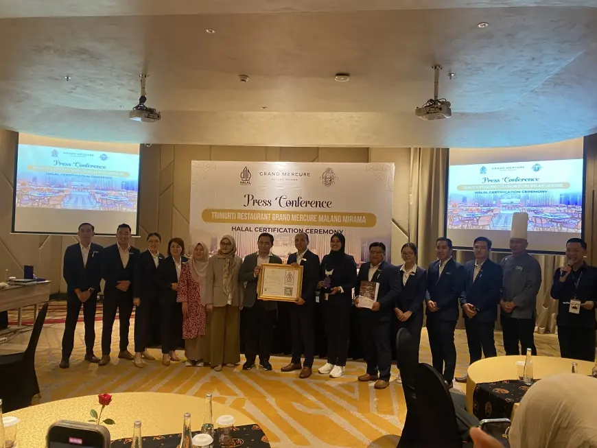 Perkuat Kepercayaan Konsumen, Trimurti Restaurant Grand Mercure Malang Resmi Kantongi Sertifikat Halal