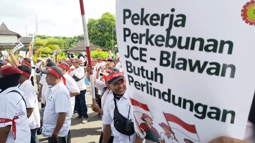 Aksi Damai Buruh PTPN XII: Kami Hanya Ingin Tenang Bekerja
