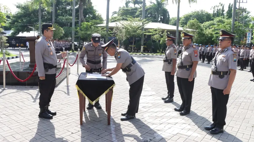Polres Nganjuk Rotasi Sejumlah PJU, Kasat Binmas dan Kasipropam Berganti