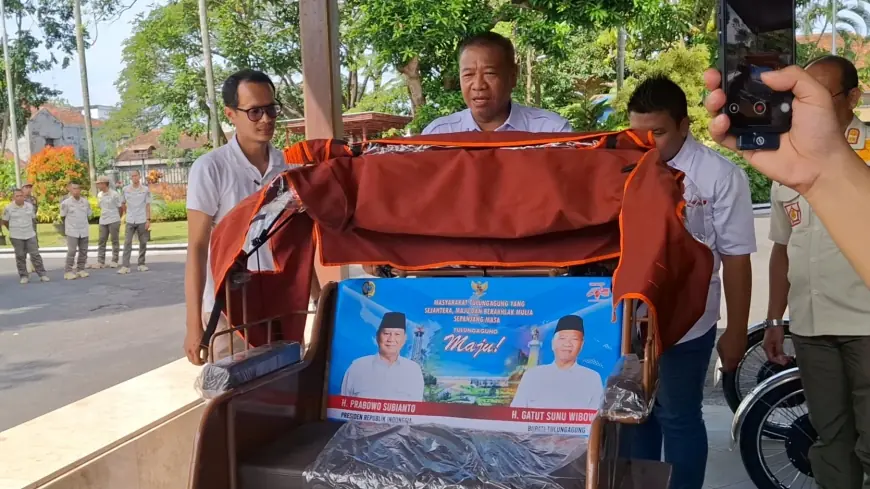 200 Pembecak Lansia di Tulungagung Bakal Terima Becak Listrik Hibah Presiden