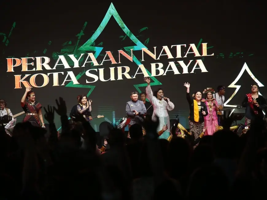 Pemkot Surabaya Gelar Perayaan Natal di Taman Surya, Perkuat Narasi Kota Toleransi
