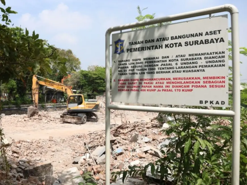 Eksekusi Akhir Taman Pelangi, Pemkot Surabaya Janjikan Perataan Lahan Tuntas Januari 2026
