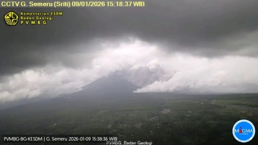 Gunung Semeru Erupsi, Kolom Abu 2.000 Meter, Awan Panas Meluncur 4 Kilometer