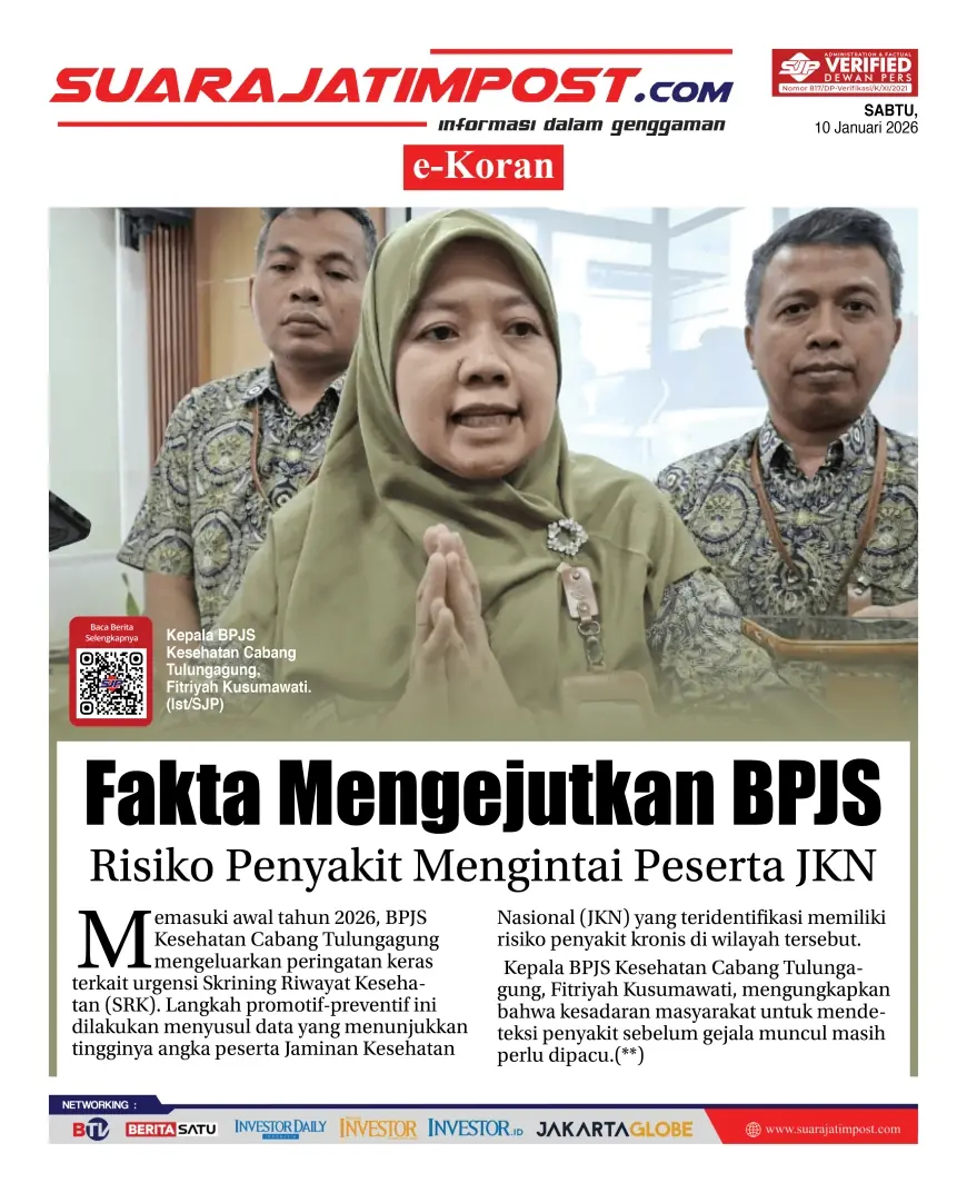 e-Koran, Edisi Sabtu, 10 Januari 2026
