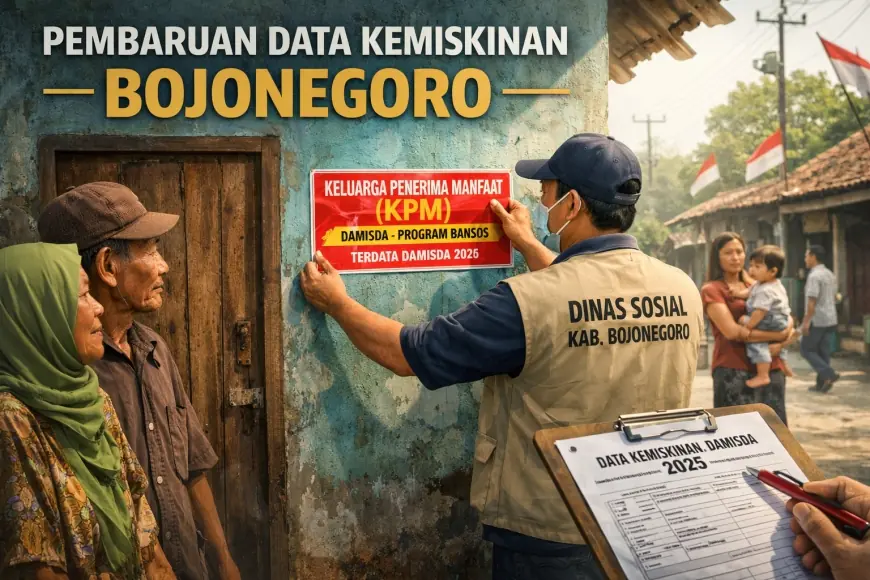 50 Ribu Rumah Warga Miskin di Bojonegoro Diberi Label