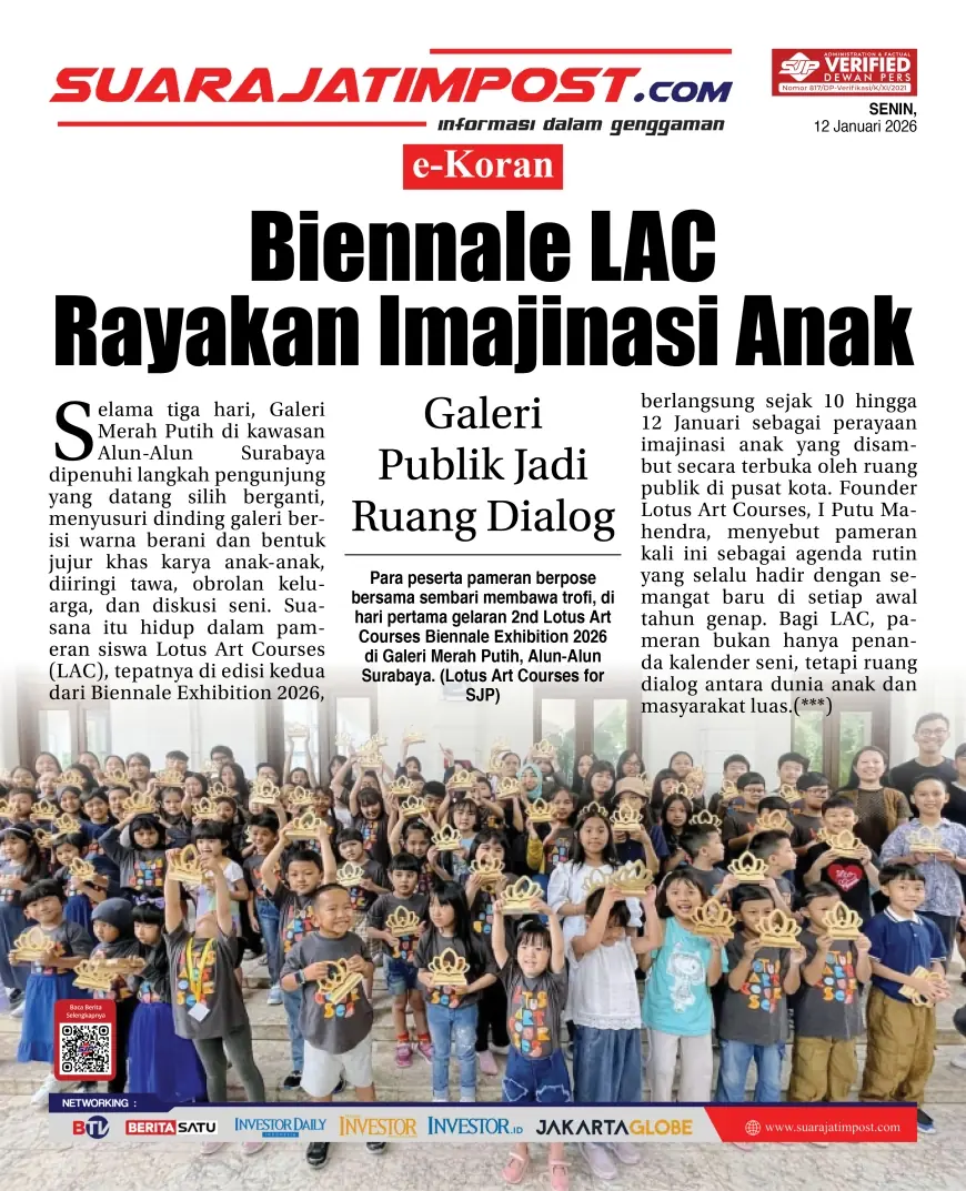 e-Koran, Edisi Senin, 12 Januari 2026
