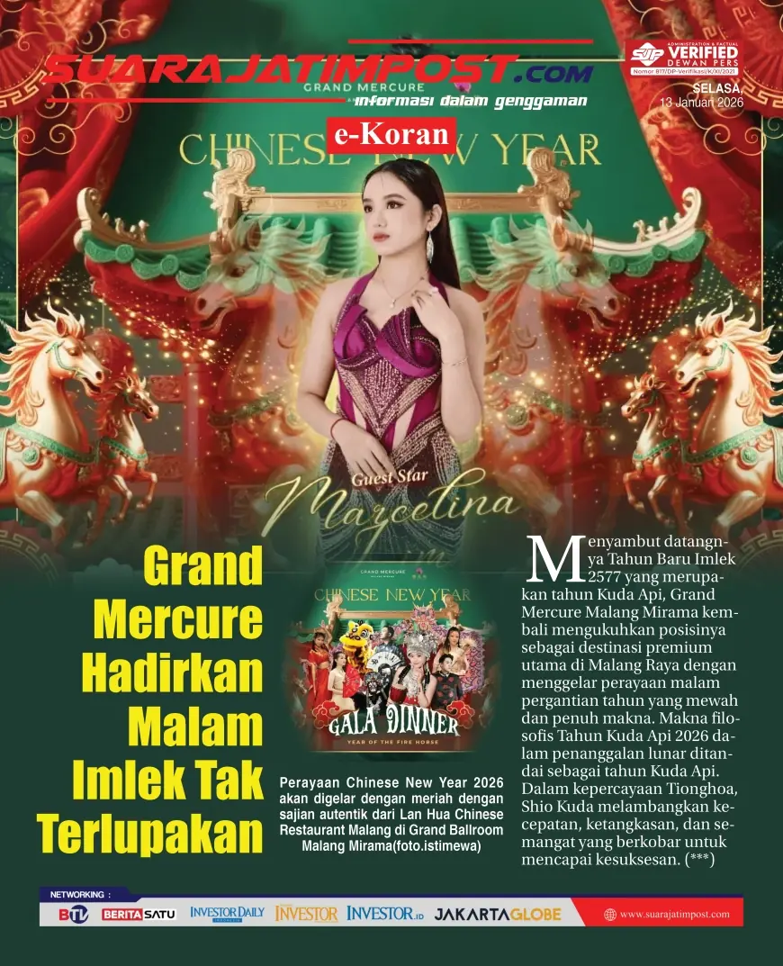 e-Koran, Edisi Selasa, 13 Januari 2026