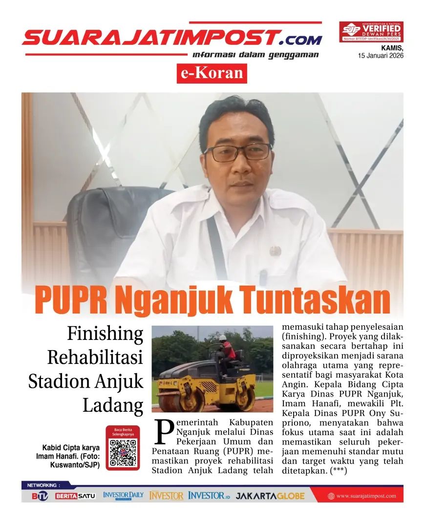 e-Koran, Edisi Kamis, 15 Januari 2026