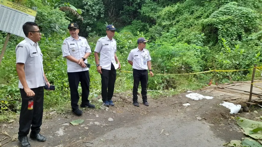 Jelang Panen Jagung, Dinas BSBK Bondowoso Percepat Penanganan Jembatan Penghubung Wonoboyo - Leprak