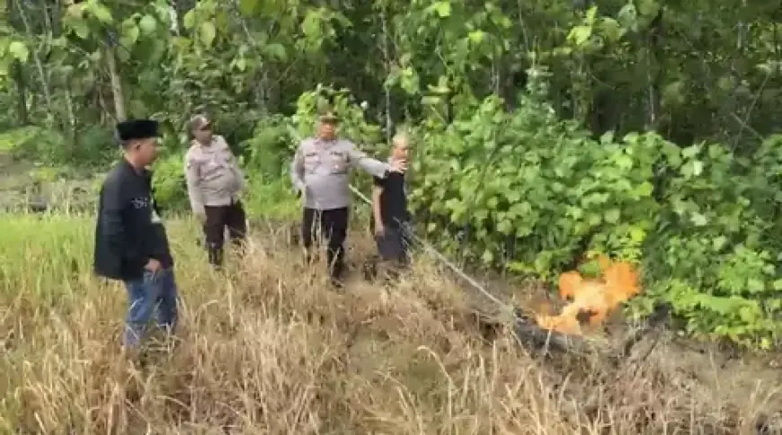 Sumur Bor di Sampang Semburkan Gas dan Keluarkan Api, Polisi Sterilisasi Lokasi