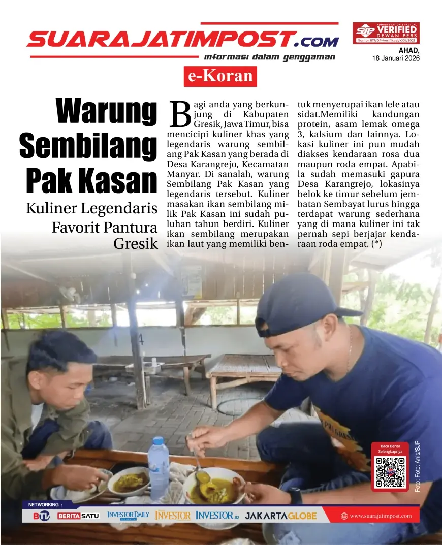 e-Koran, Edisi Ahad, 18 Januari 2026