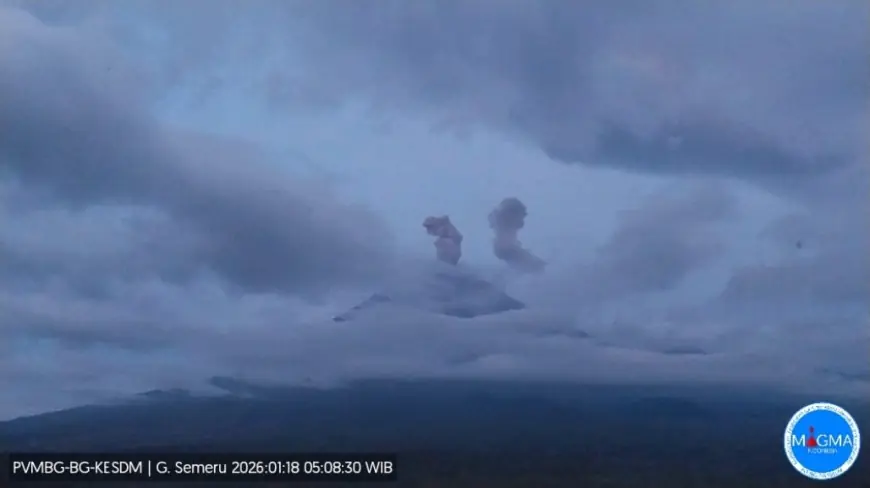 Info Semeru: Erupsi Pagi Ini Tak Ubah Status dan Rekomendasi