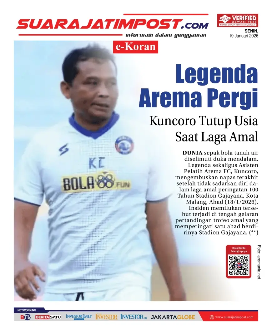 e-Koran, Edisi Senin, 19 Januari 2026